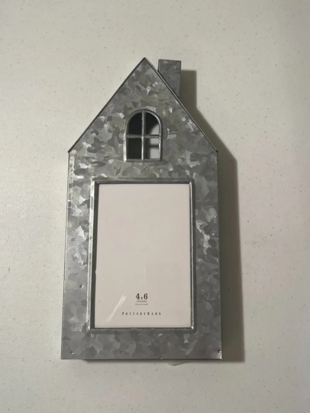 Pottery Barn Galvanized House Picture Frame 4x6